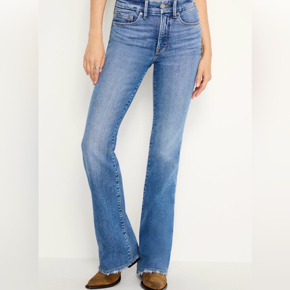 Good American Indigo Bootcut Jeans